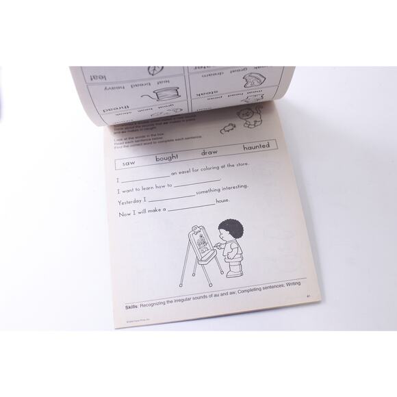 Fisher-Price, First Grade, Learning Pad, Activity, 1998,ring Book, Vintage, CRIS - Picture 5 of 5